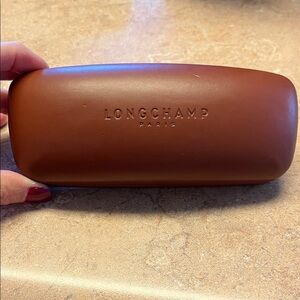 Longchamp Tan Eyeglass Holder